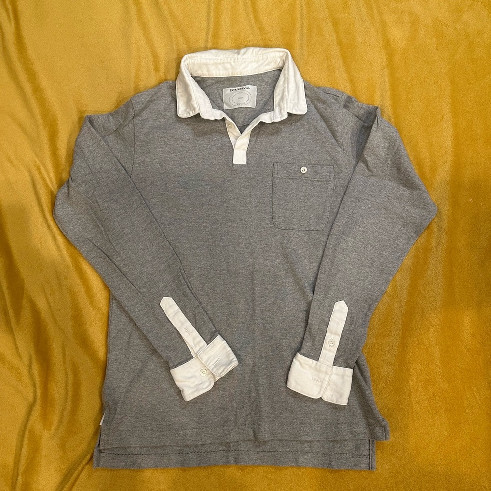 Long sleeve knit polo